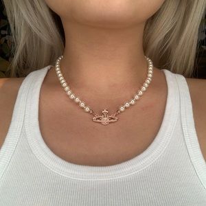 VIVIENNE WESTWOOD Mini Bas Relief Choker -ROSEGOLD
